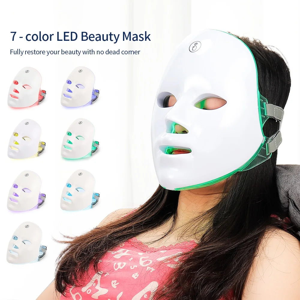 7-Color LED Facial Rejuvenation Mask