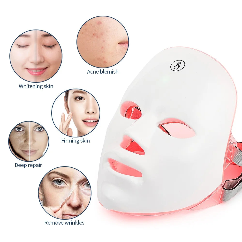 7-Color LED Facial Rejuvenation Mask