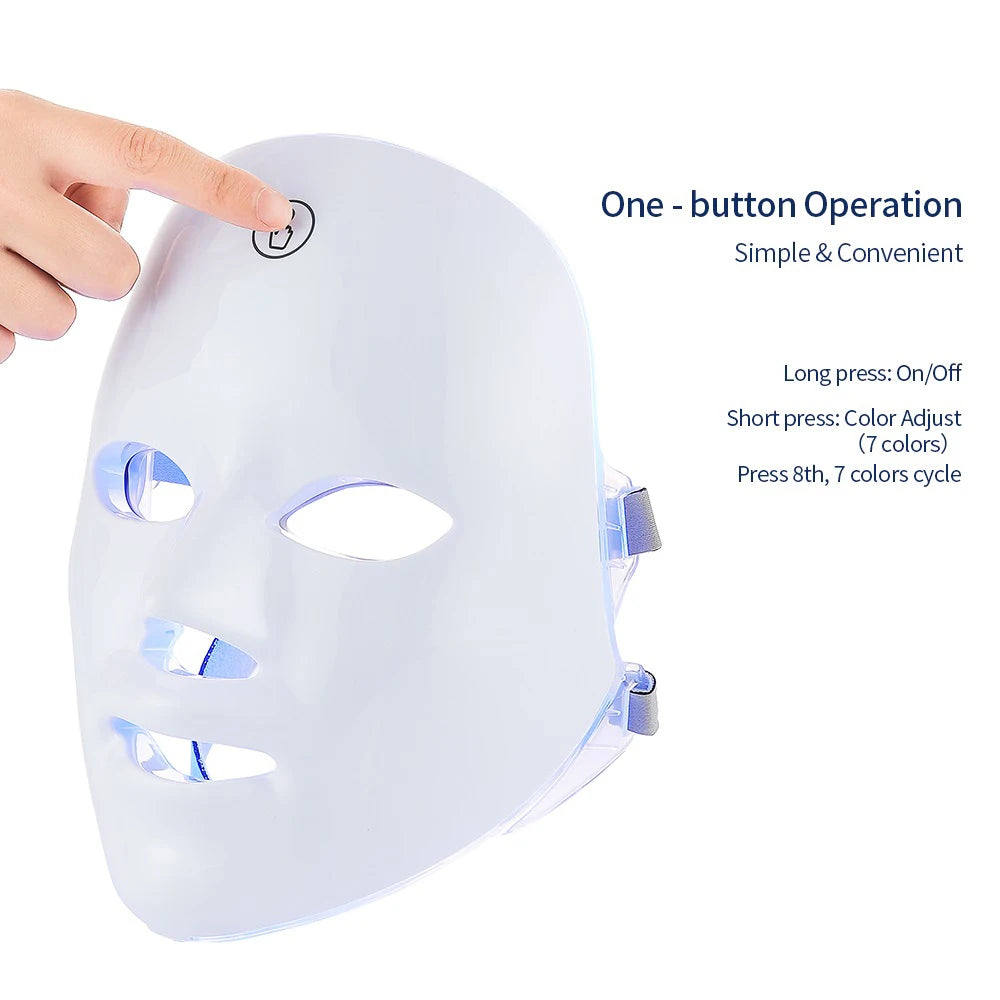7-Color LED Facial Rejuvenation Mask