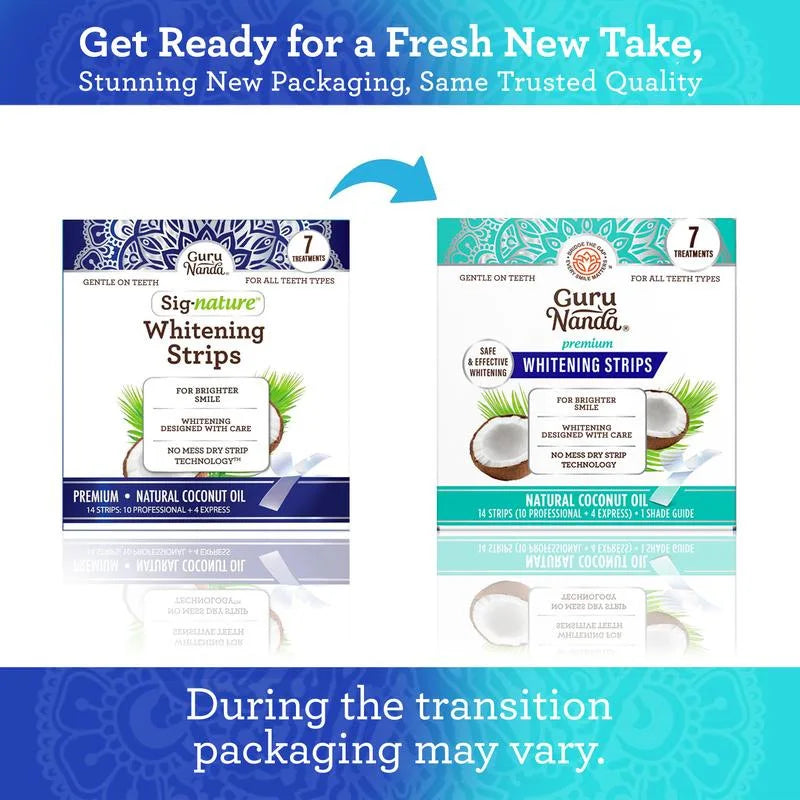 Coconut Oil Mint Teeth Whitening Strips